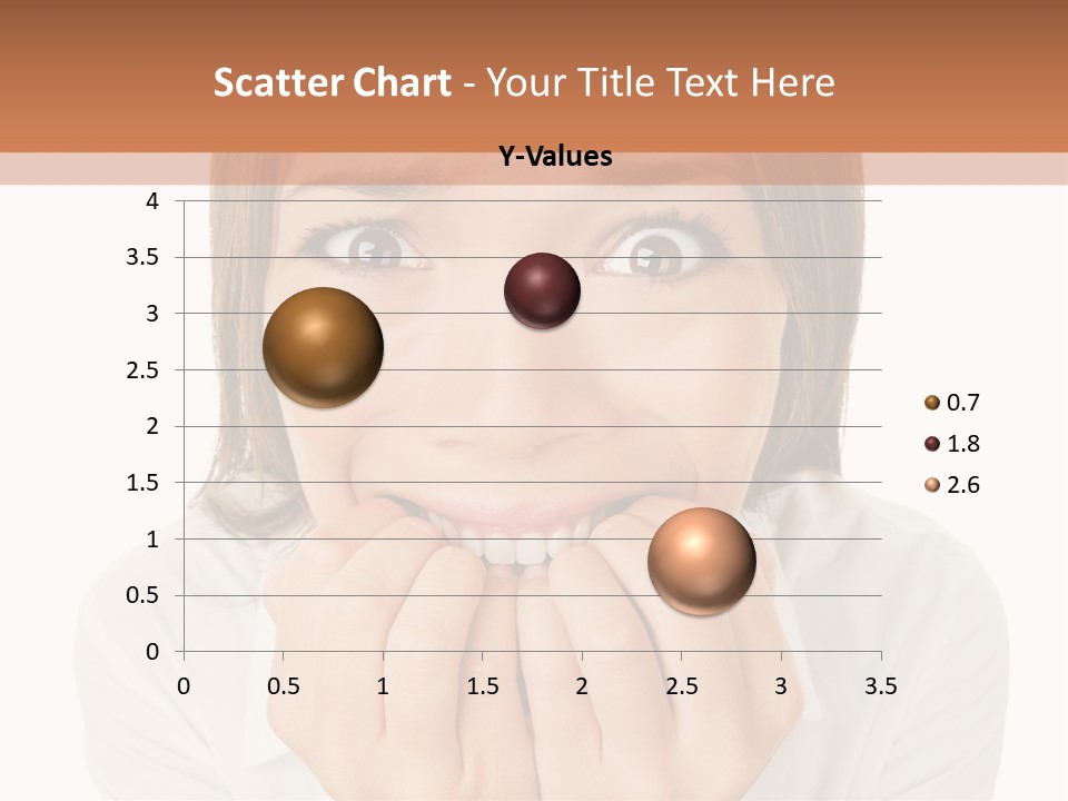A Woman Is Smiling With Her Hands On Her Mouth PowerPoint Template