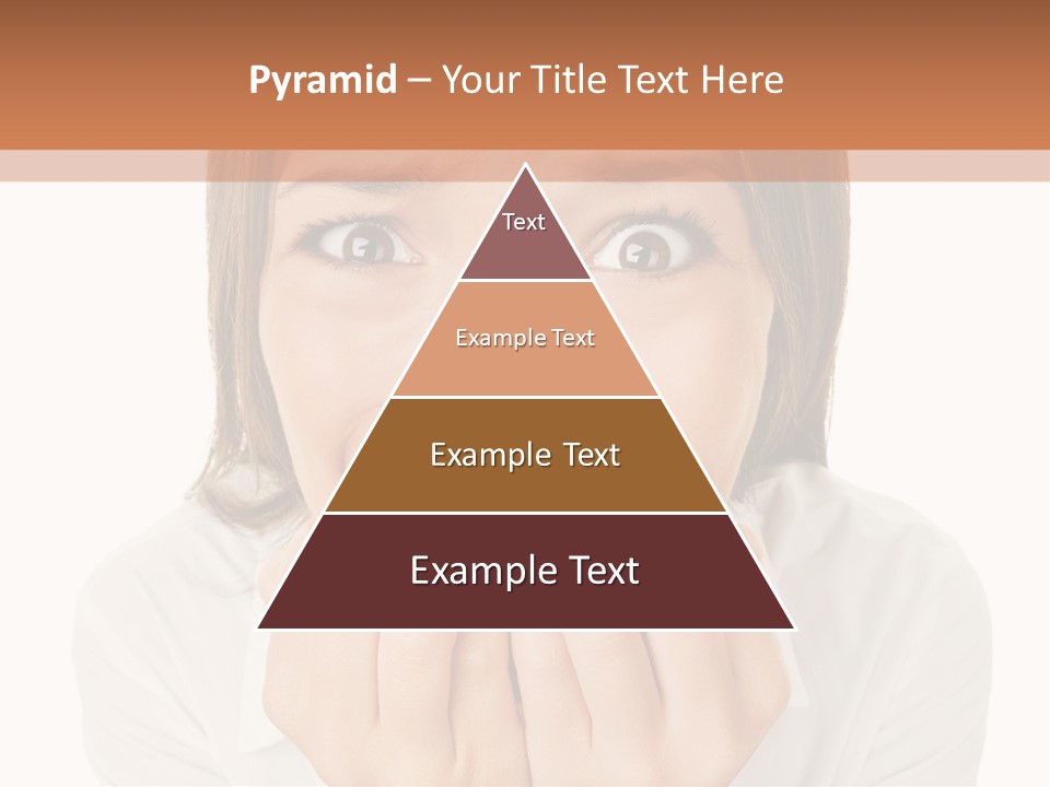 A Woman Is Smiling With Her Hands On Her Mouth PowerPoint Template