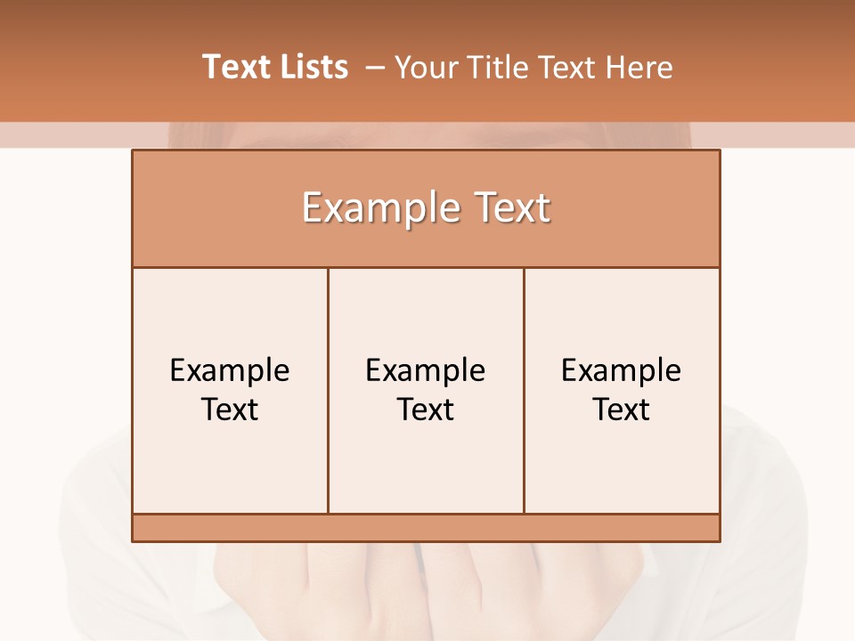 A Woman Is Smiling With Her Hands On Her Mouth PowerPoint Template