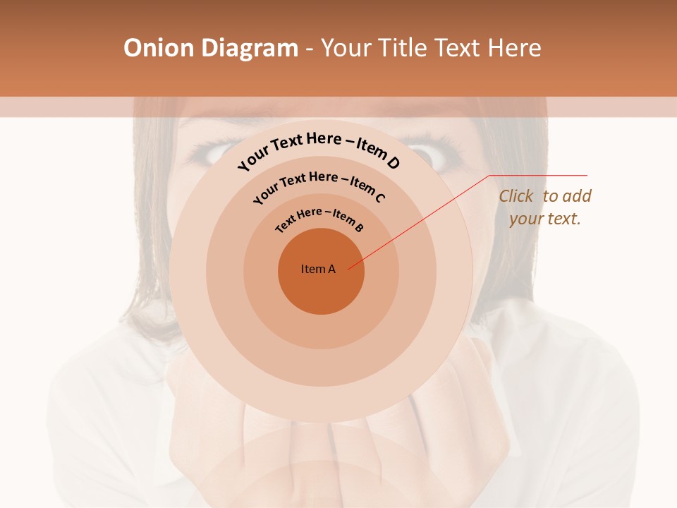 A Woman Is Smiling With Her Hands On Her Mouth PowerPoint Template