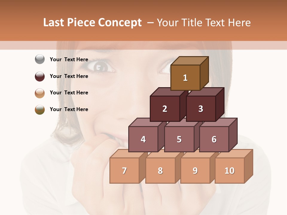 A Woman Is Smiling With Her Hands On Her Mouth PowerPoint Template