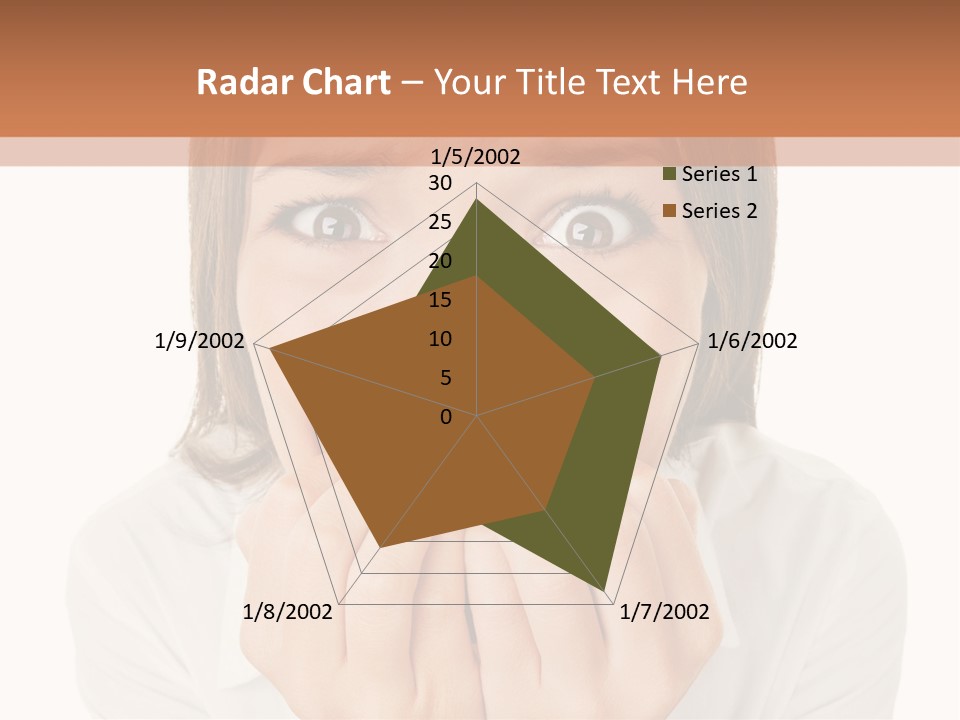 A Woman Is Smiling With Her Hands On Her Mouth PowerPoint Template
