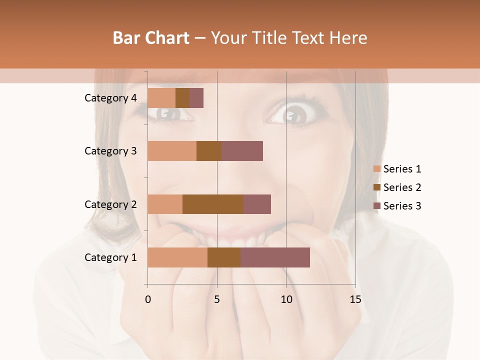 A Woman Is Smiling With Her Hands On Her Mouth PowerPoint Template