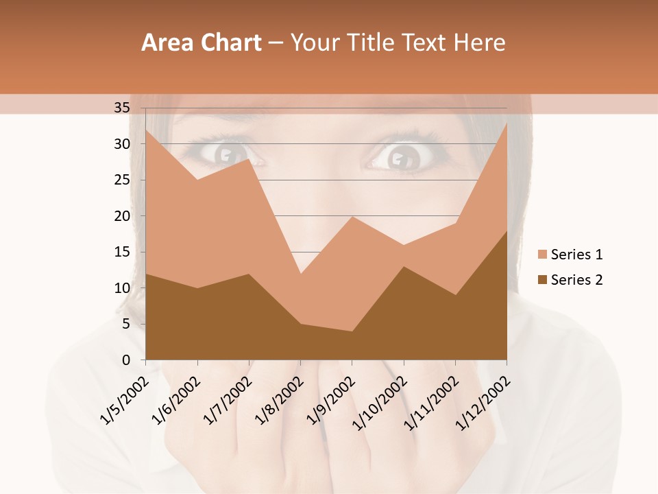 A Woman Is Smiling With Her Hands On Her Mouth PowerPoint Template