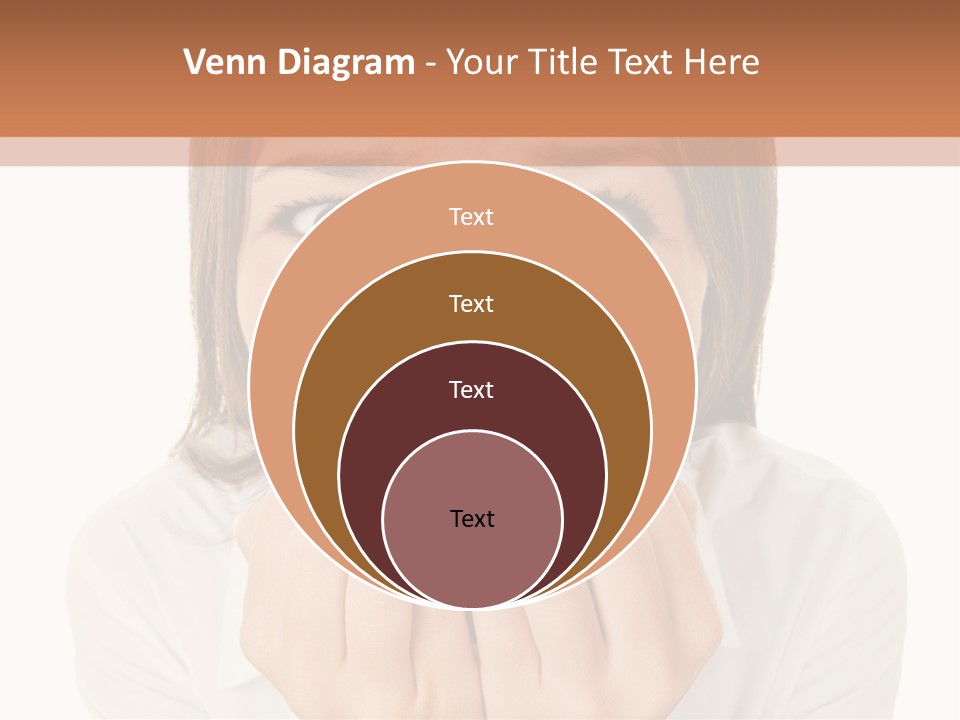 A Woman Is Smiling With Her Hands On Her Mouth PowerPoint Template