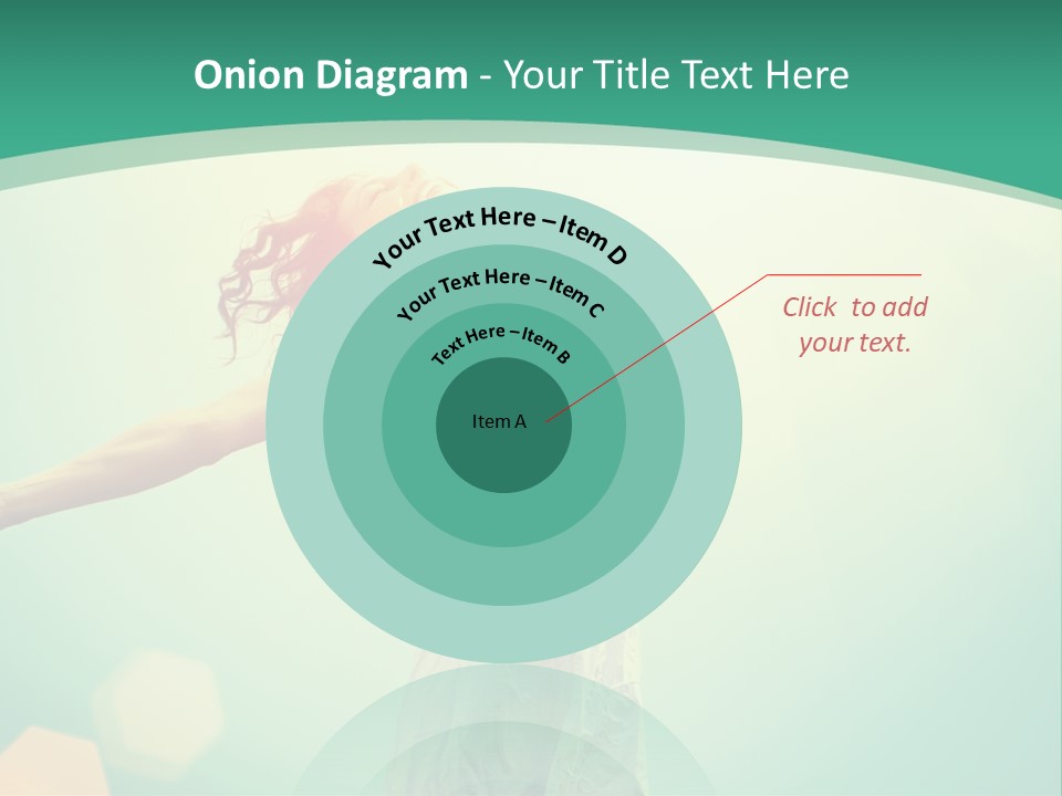 A Woman With Her Arms Outstretched In The Air PowerPoint Template