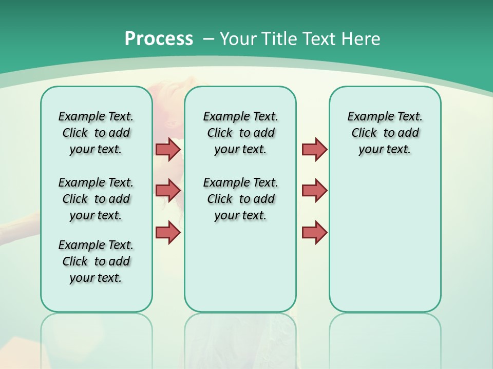 A Woman With Her Arms Outstretched In The Air PowerPoint Template