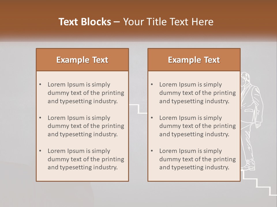 A Person Drawing A Stair With A Marker On A Chalkboard PowerPoint Template