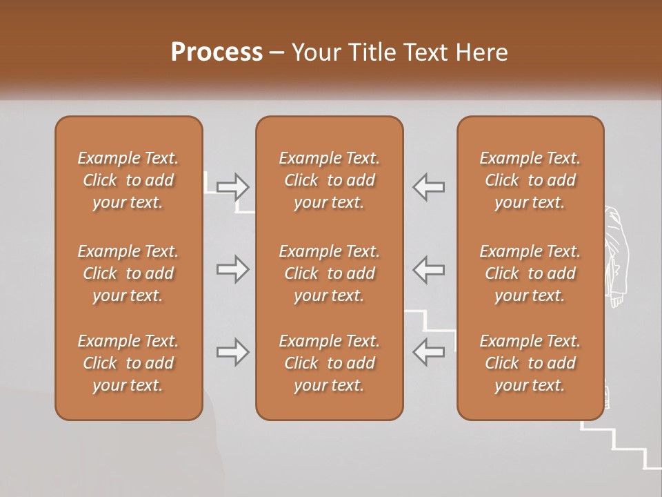 A Person Drawing A Stair With A Marker On A Chalkboard PowerPoint Template