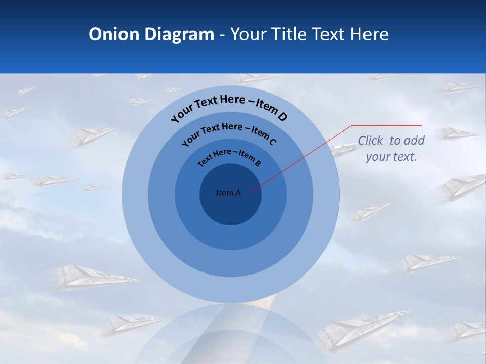 A Hand Holding A Paper Airplane In Front Of A Group Of Planes PowerPoint Template