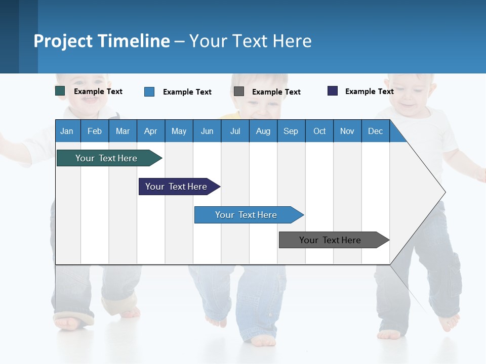 A Group Of Three Children In Overalls And A Yellow Shirt PowerPoint Template