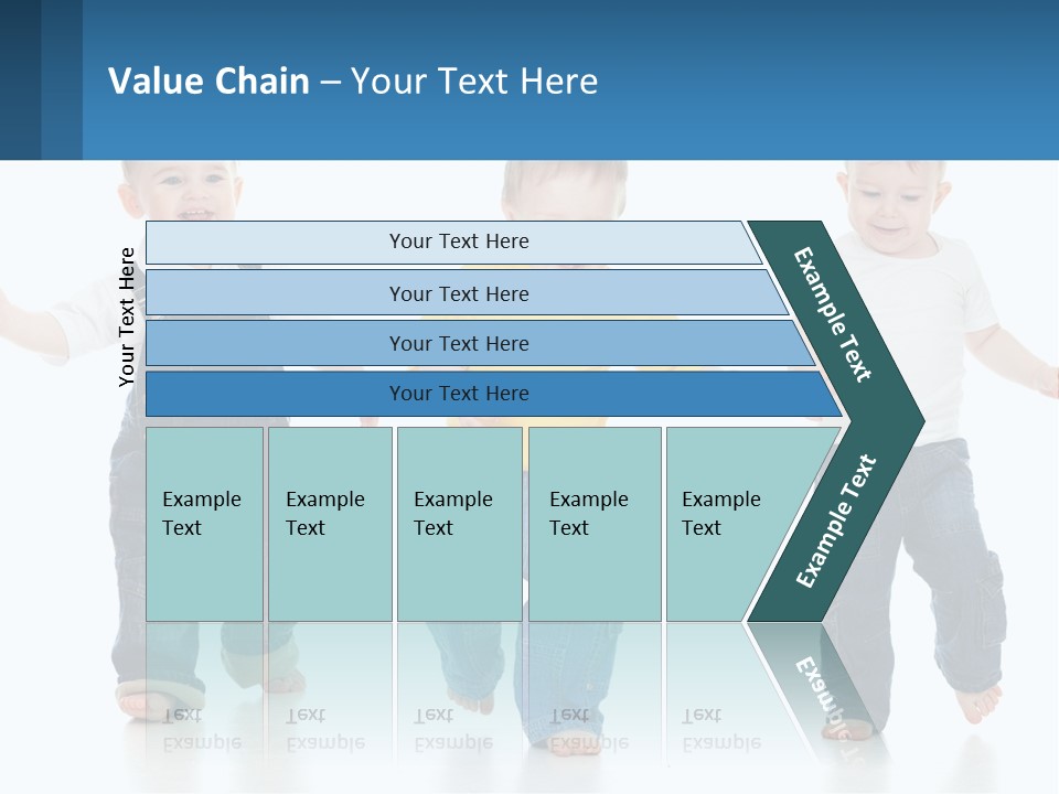 A Group Of Three Children In Overalls And A Yellow Shirt PowerPoint Template