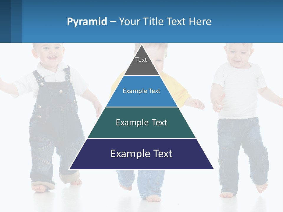 A Group Of Three Children In Overalls And A Yellow Shirt PowerPoint Template