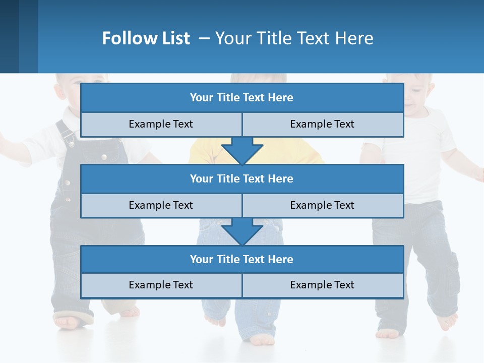 A Group Of Three Children In Overalls And A Yellow Shirt PowerPoint Template