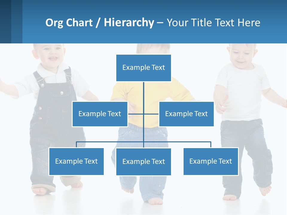 A Group Of Three Children In Overalls And A Yellow Shirt PowerPoint Template