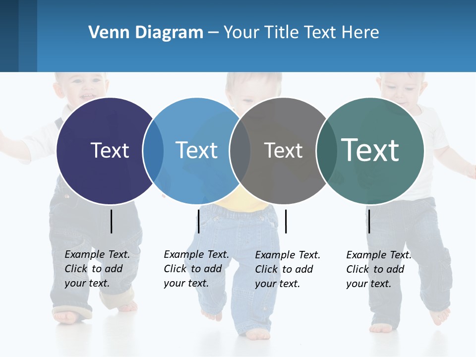 A Group Of Three Children In Overalls And A Yellow Shirt PowerPoint Template
