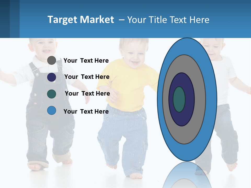 A Group Of Three Children In Overalls And A Yellow Shirt PowerPoint Template