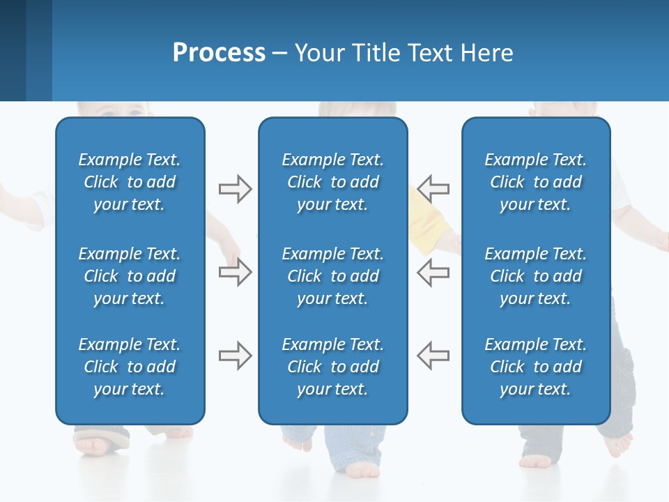 A Group Of Three Children In Overalls And A Yellow Shirt PowerPoint Template