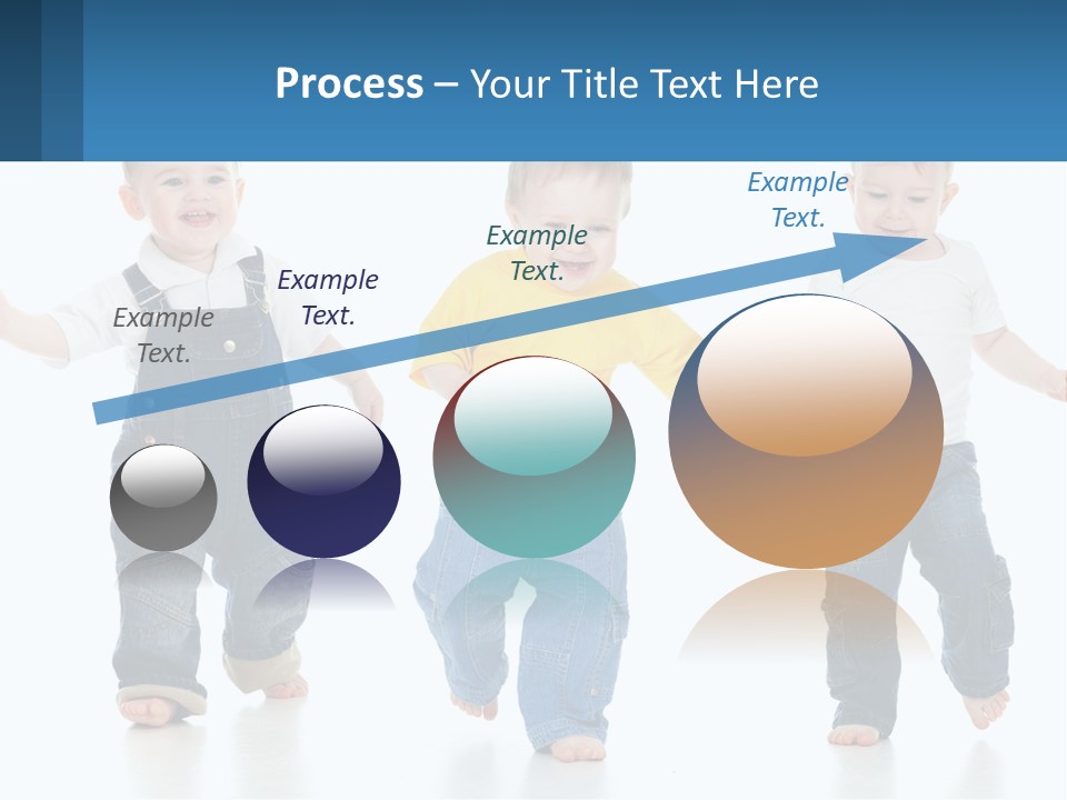 A Group Of Three Children In Overalls And A Yellow Shirt PowerPoint Template