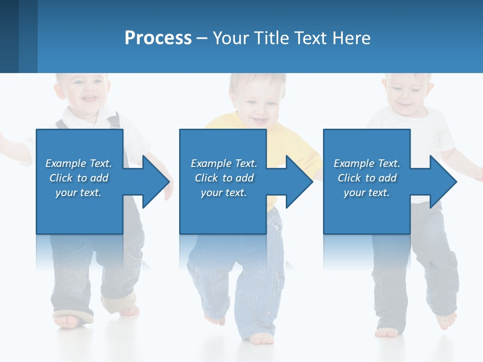A Group Of Three Children In Overalls And A Yellow Shirt PowerPoint Template