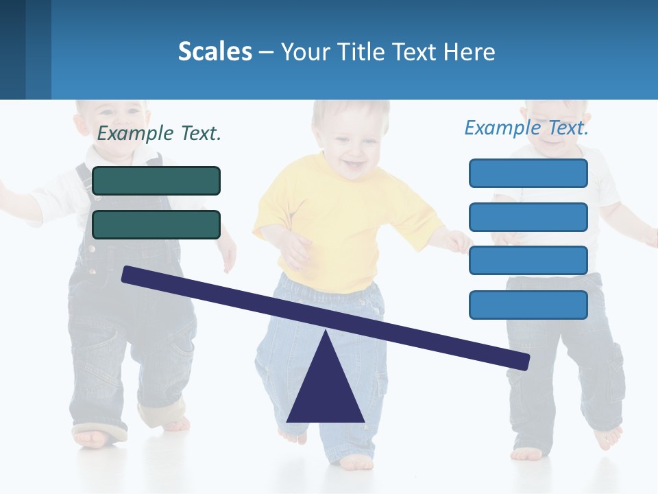 A Group Of Three Children In Overalls And A Yellow Shirt PowerPoint Template