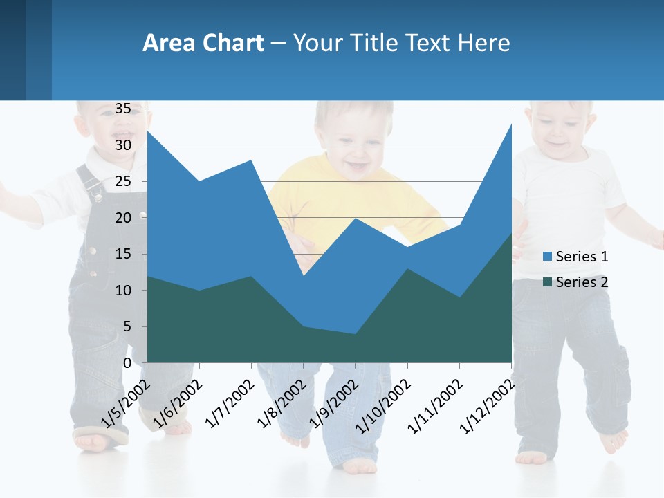 A Group Of Three Children In Overalls And A Yellow Shirt PowerPoint Template