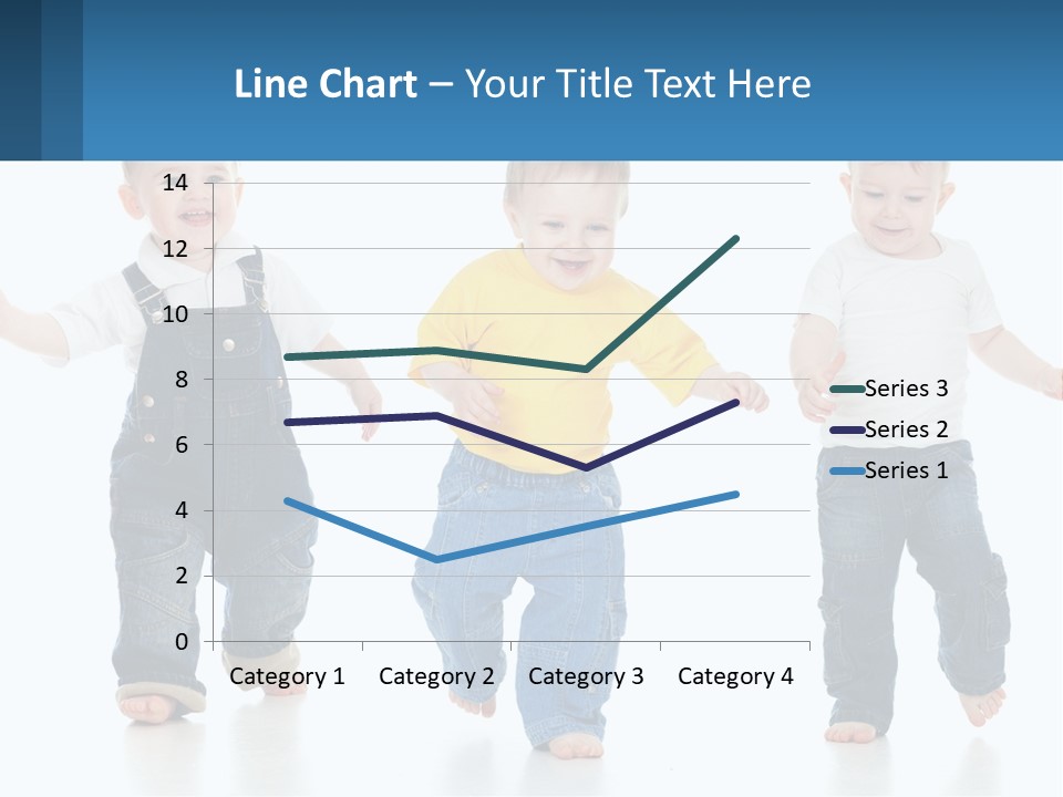 A Group Of Three Children In Overalls And A Yellow Shirt PowerPoint Template