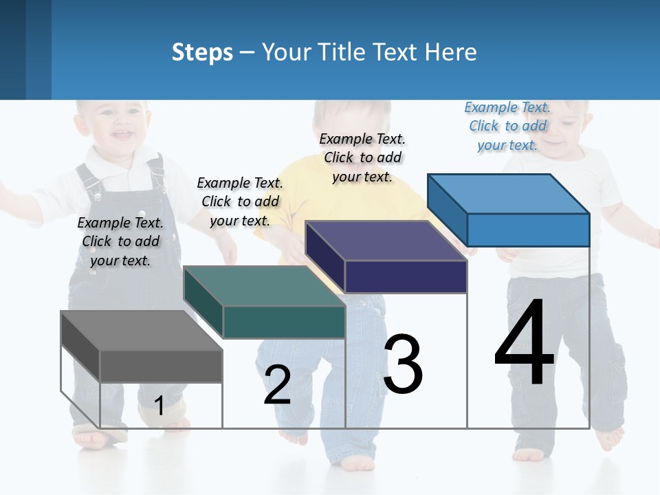 A Group Of Three Children In Overalls And A Yellow Shirt PowerPoint Template