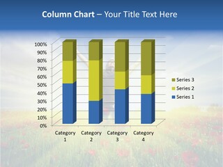 A Man Standing In A Field With His Hands Up PowerPoint Template