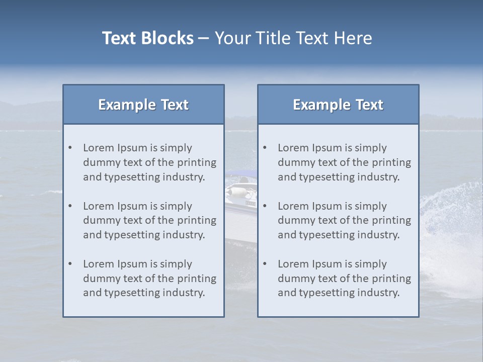 A White Boat With A Yellow Flag Is In The Water PowerPoint Template