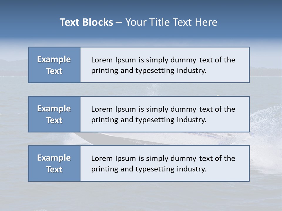 A White Boat With A Yellow Flag Is In The Water PowerPoint Template