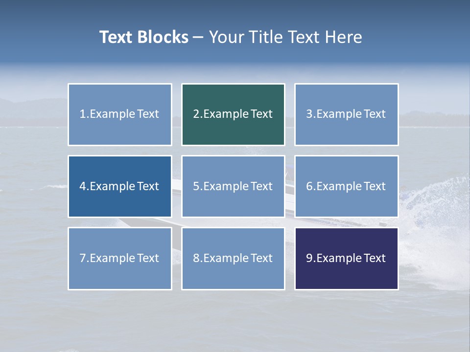 A White Boat With A Yellow Flag Is In The Water PowerPoint Template