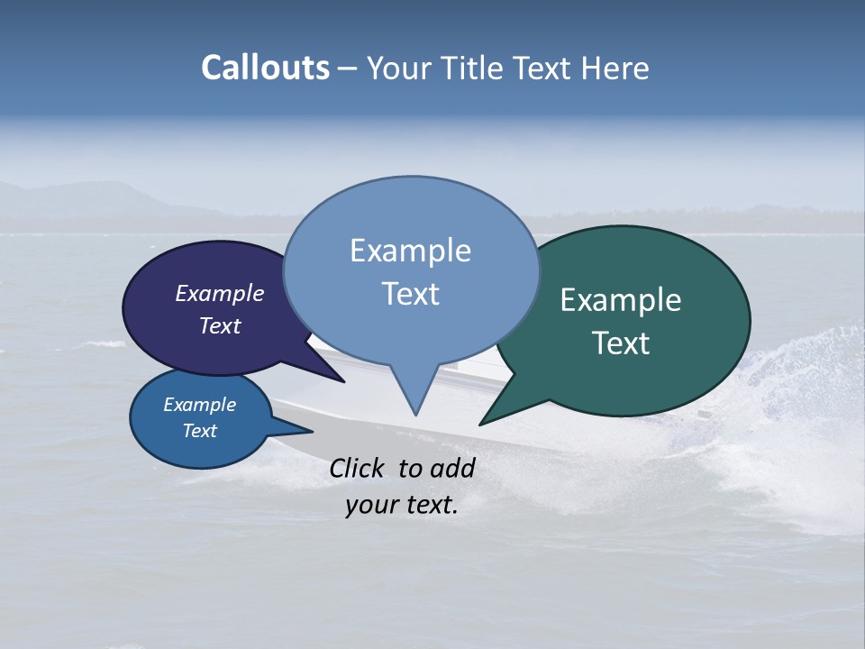 A White Boat With A Yellow Flag Is In The Water PowerPoint Template