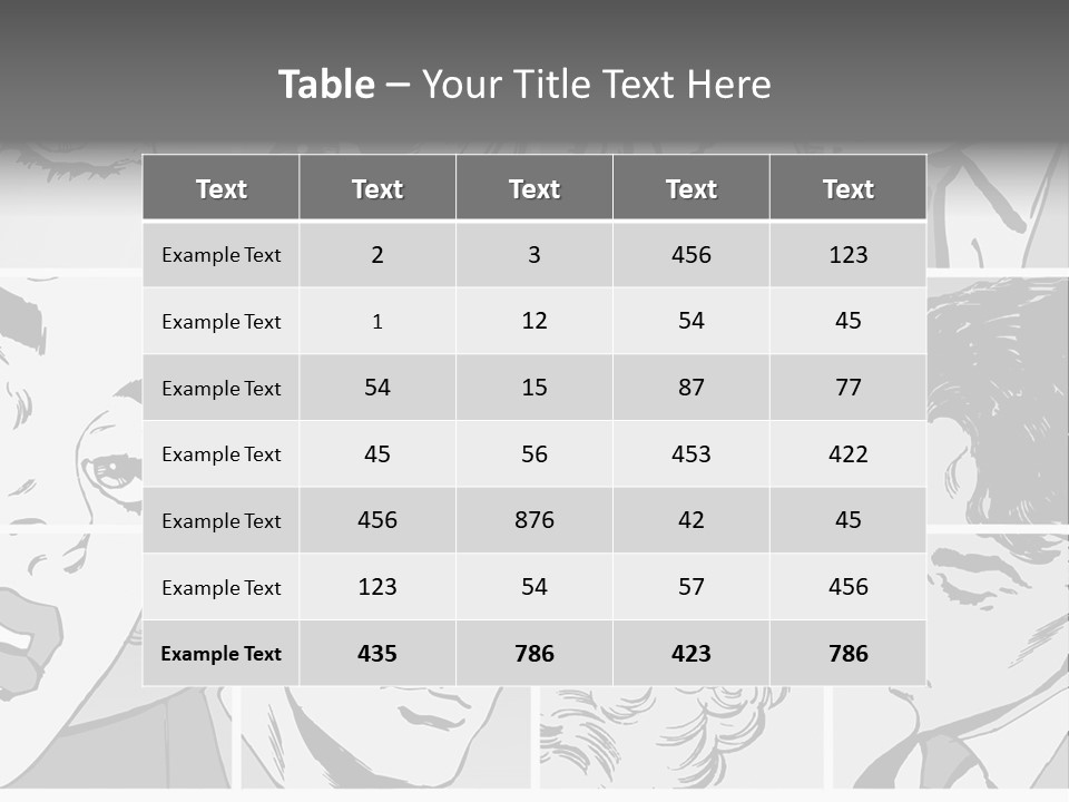 A Series Of Black And White Images Of A Woman's Eyes PowerPoint Template