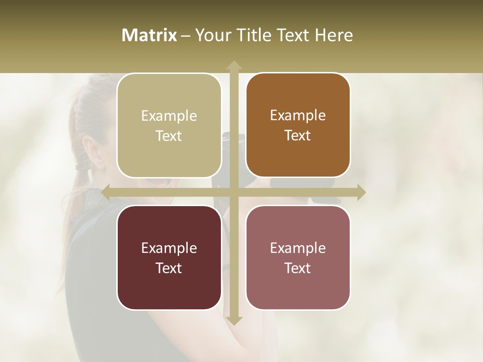 A Woman Taking A Picture With A Camera PowerPoint Template