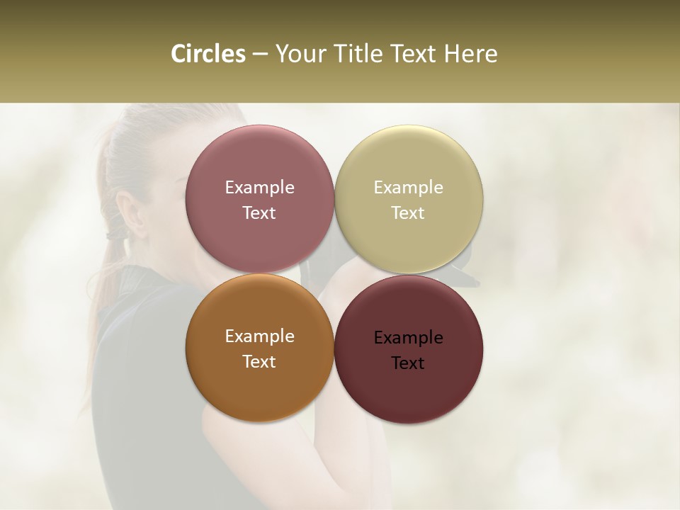 A Woman Taking A Picture With A Camera PowerPoint Template