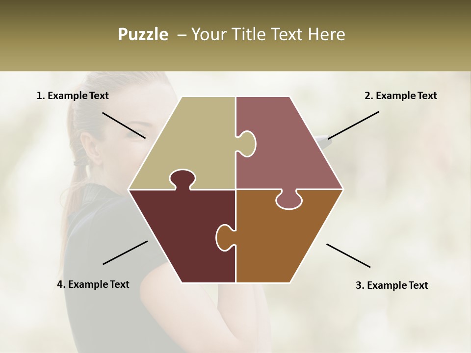 A Woman Taking A Picture With A Camera PowerPoint Template