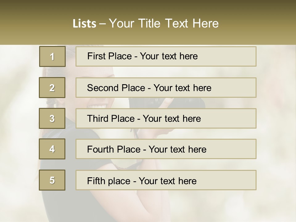 A Woman Taking A Picture With A Camera PowerPoint Template