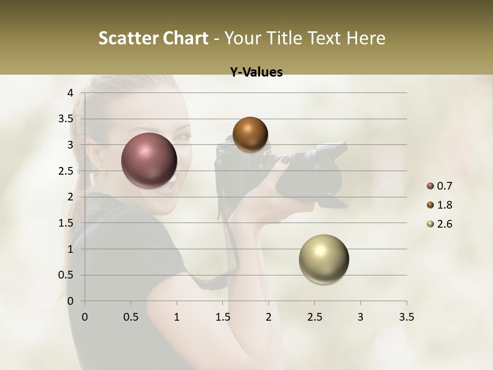 A Woman Taking A Picture With A Camera PowerPoint Template