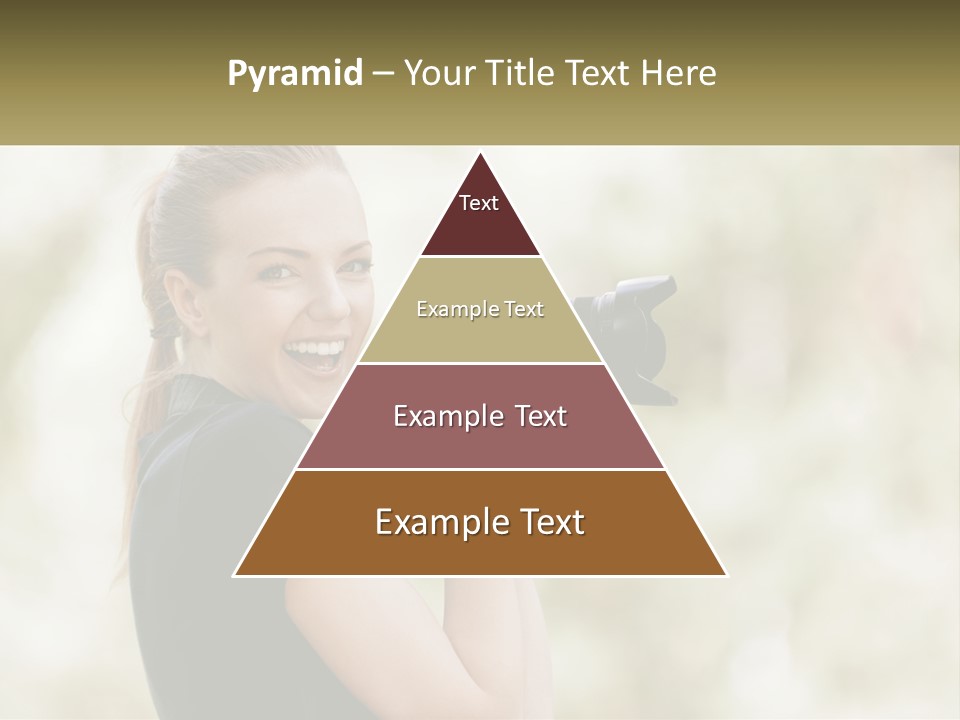 A Woman Taking A Picture With A Camera PowerPoint Template