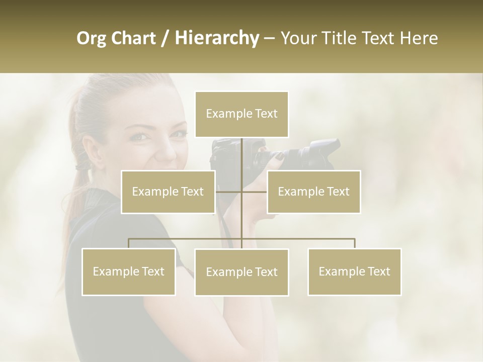 A Woman Taking A Picture With A Camera PowerPoint Template
