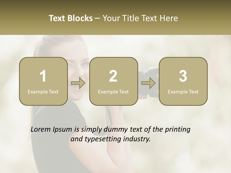 A Woman Taking A Picture With A Camera PowerPoint Template