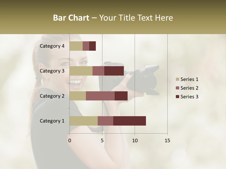 A Woman Taking A Picture With A Camera PowerPoint Template