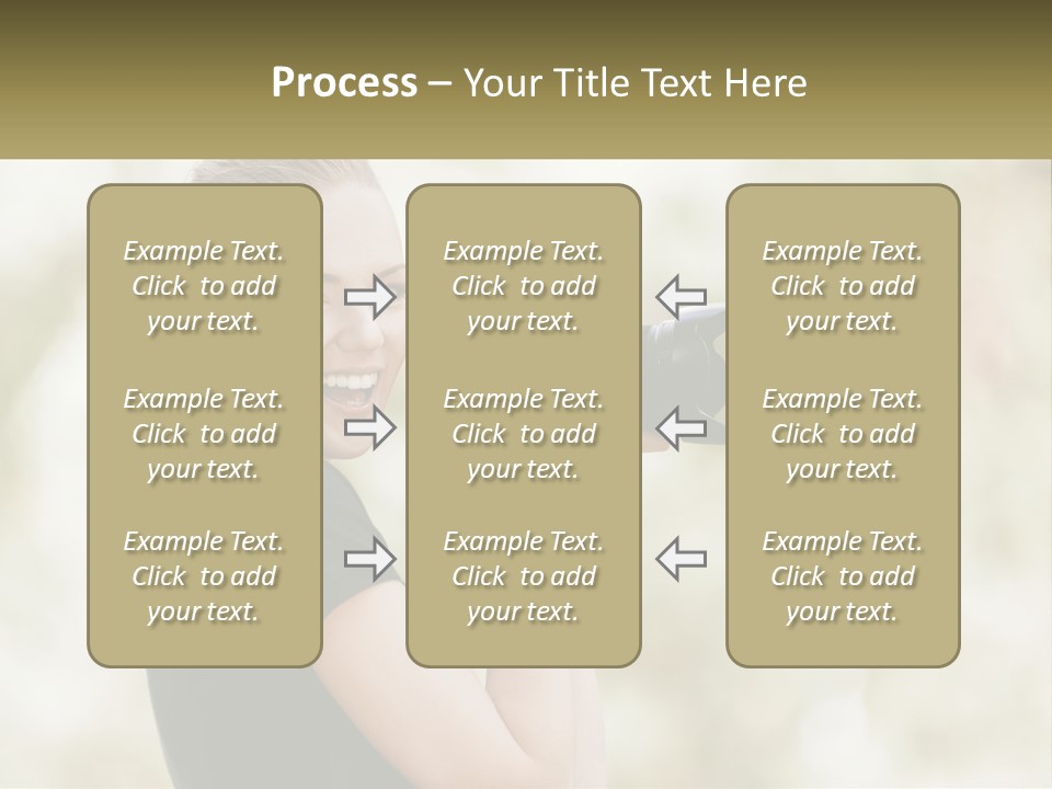 A Woman Taking A Picture With A Camera PowerPoint Template