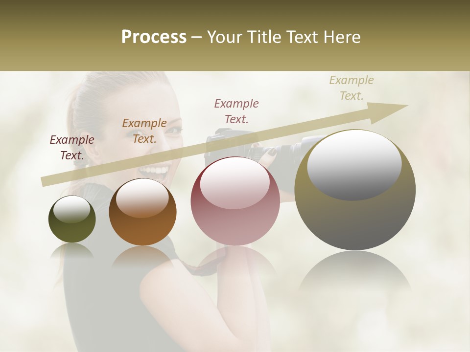 A Woman Taking A Picture With A Camera PowerPoint Template