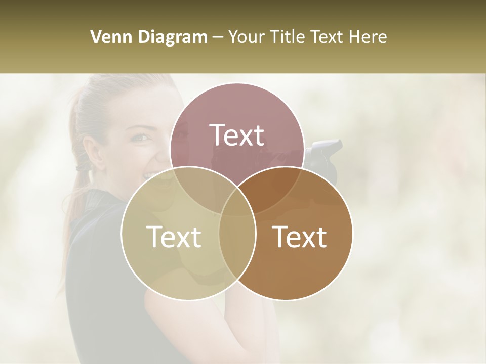 A Woman Taking A Picture With A Camera PowerPoint Template