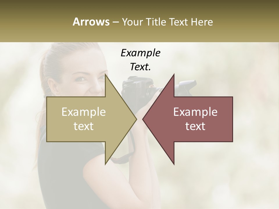 A Woman Taking A Picture With A Camera PowerPoint Template