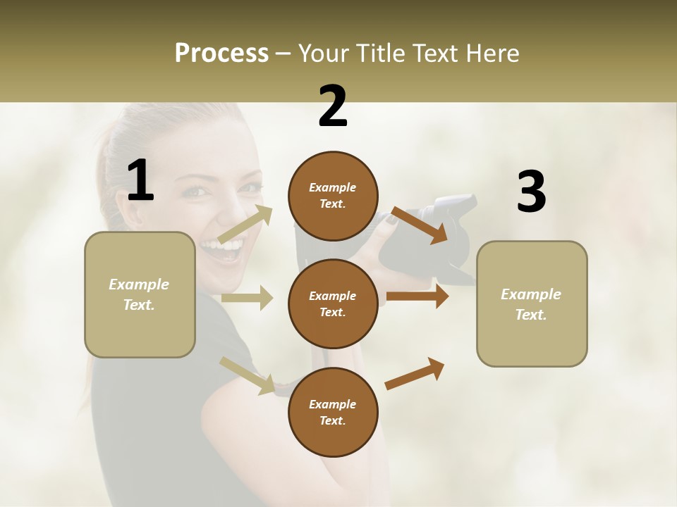 A Woman Taking A Picture With A Camera PowerPoint Template