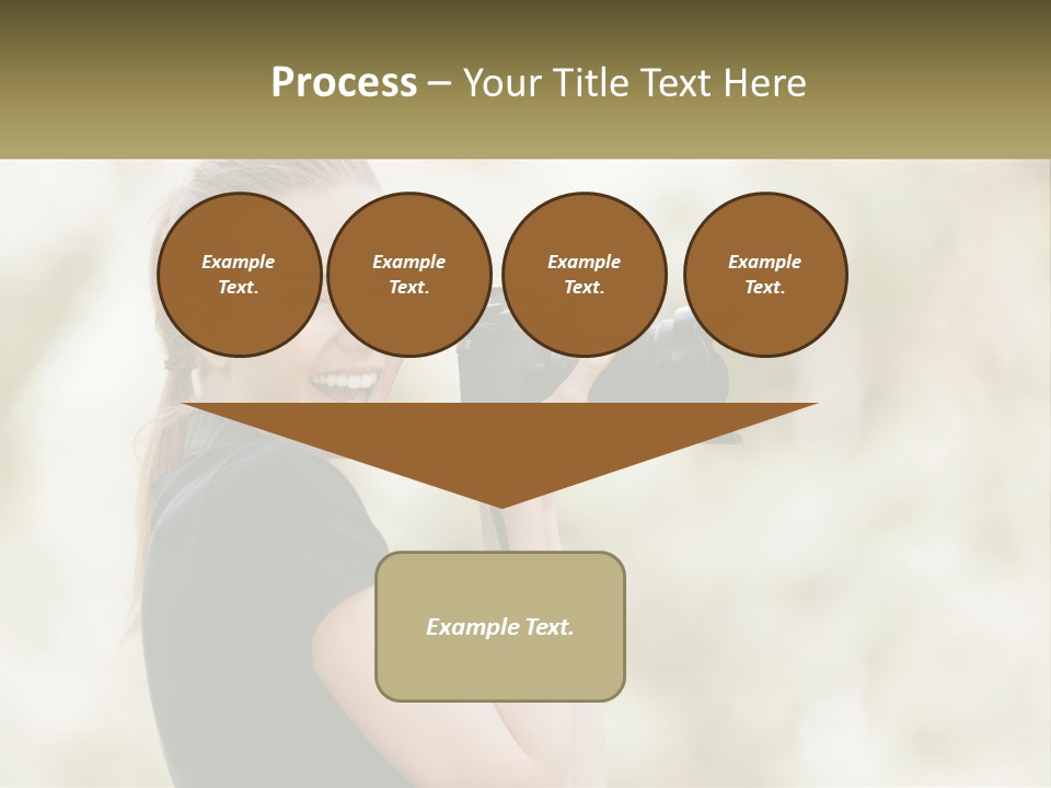 A Woman Taking A Picture With A Camera PowerPoint Template