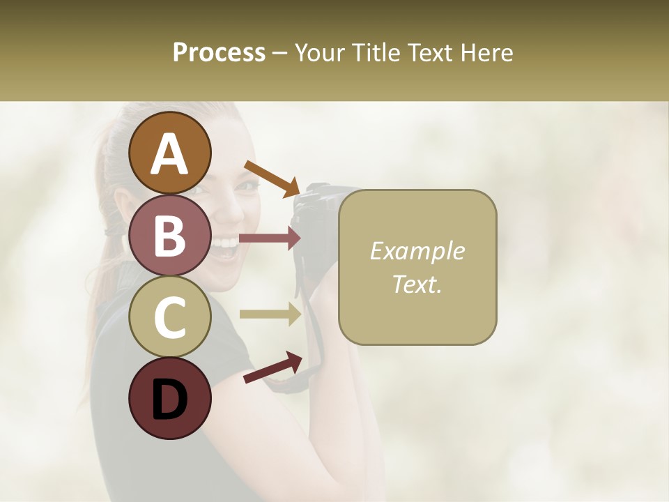 A Woman Taking A Picture With A Camera PowerPoint Template